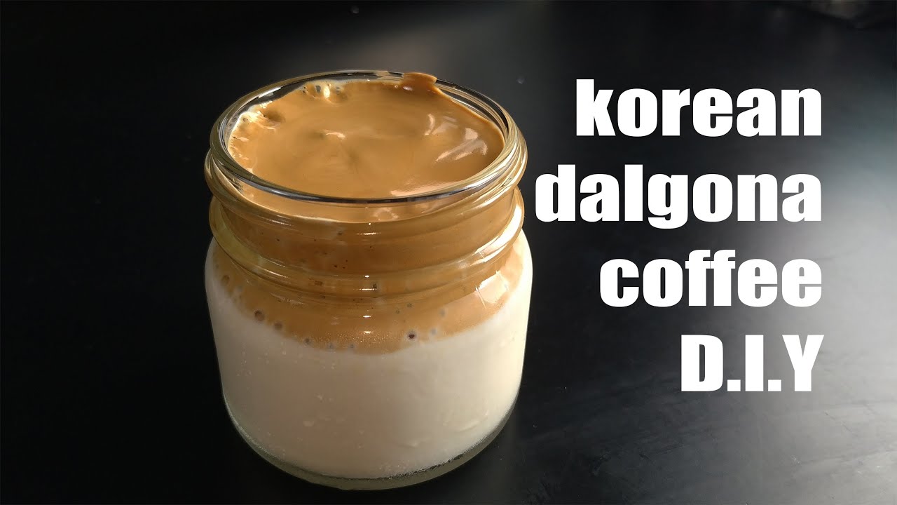korean dalgona coffee challenge + full video