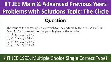 #22 IIT JEE Main & Advanced Previous Years Problem with Solution | Circle | JEE 1993 Multiple Choice