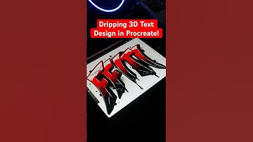 Bringing Text to Life: 3D Dripping Font Design in Procreate! #graphicdesign #digitalart #procreate