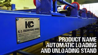 Automatic loading and unloading stand for centerless grinding machine