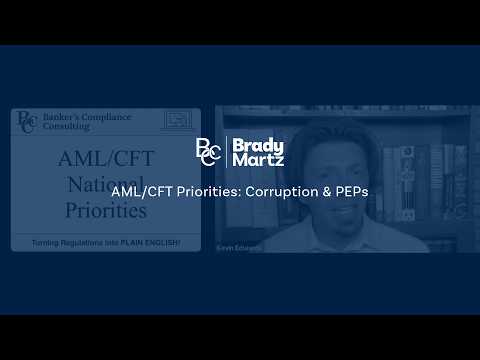 AML-CFT Priorities Corruption & PEPs