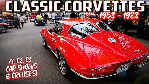 INCREDIBLE CLASSIC CORVETTES!!! Over an HOUR of JUST CLASSIC CORVETTES! Classic Cars. USA Car Shows!