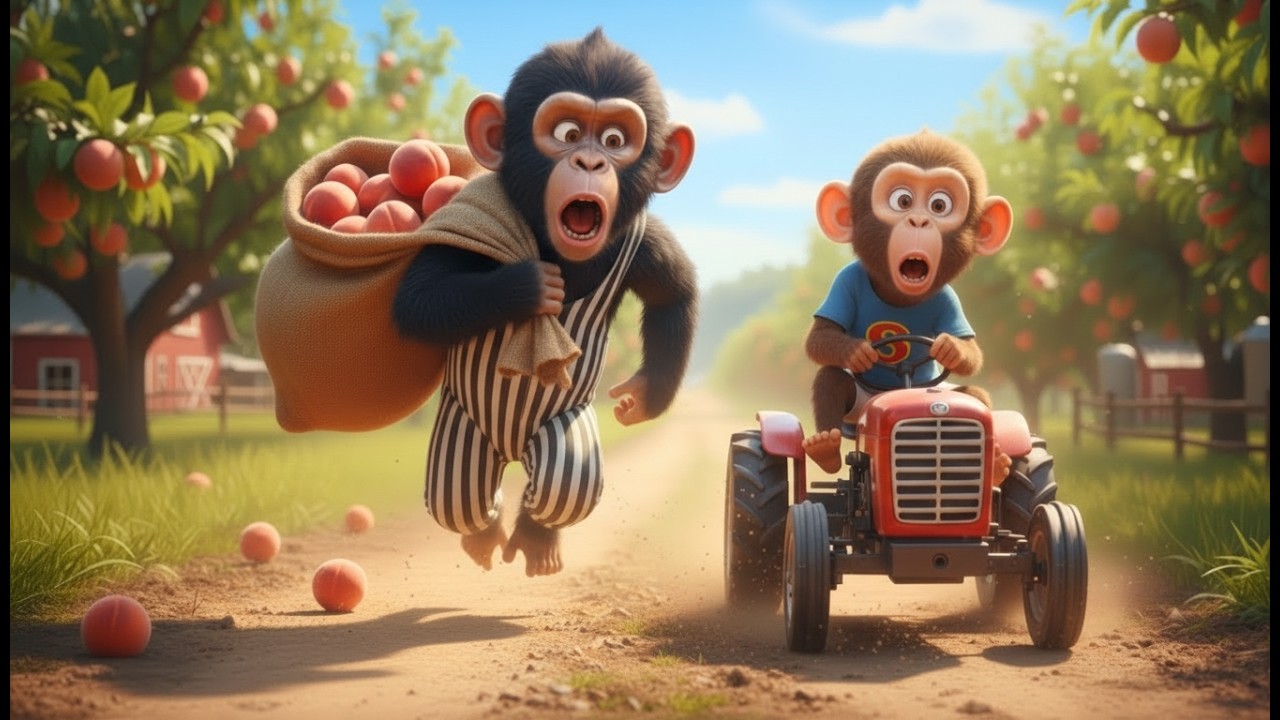 Thief Destroys the Peach Orchard—Bon Bon’s Genius Trap Shocks Everyone! 😱⚡