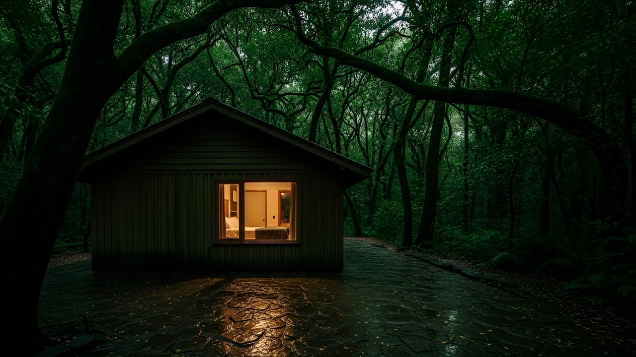 Dark Forest Rain Sounds 🌧️ | Quiet Night Nature Ambience