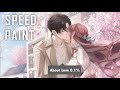 【SPEED PAINT】櫻花樹下、與你KISS。【 關於愛的0.1%】（OC） （繪圖過程）