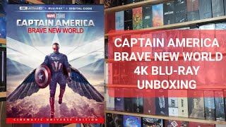 CAPTAIN AMERICA BRAVE NEW WORLD 4K ULTRA HD BLU-RAY UNBOXING + MENU