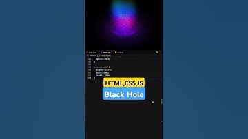 Black Hole Animation Tutorial | HTML CSS JS #shorts #viral #trending #coding #programming #animation