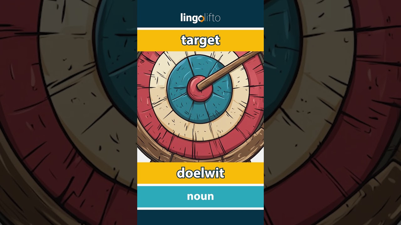 🇬🇧🇳🇱 target - doelwit : learn English : laten we Engels leren : vocabulary builder