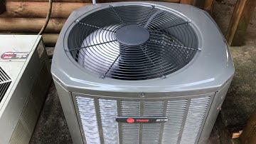 2021 Trane XR14 heat pump running in heat mode
