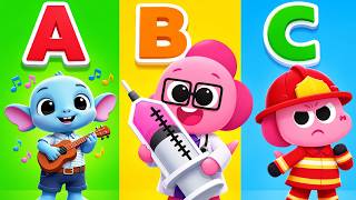 Alphabet Occupations - ABC Jobs Song for Kids | Learn the alphabet phonics with Jobs & Occupations