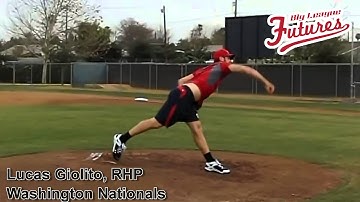 LUCAS GIOLITO, RHP, WASHINGTON NATIONALS, PITCHING MECHANICS STRETCH AT 200 FPS