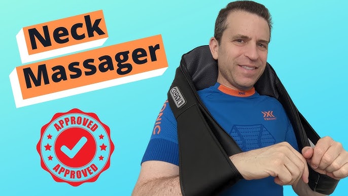 EAshuhe Neck and Shoulder Massager with Heat, Shiatsu Back Massage Pillow