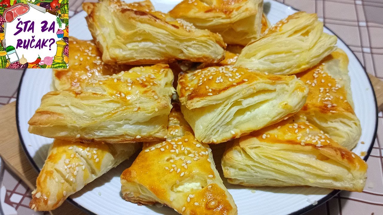 Lisnati trouglići sa sirom - NAJLAKŠE i NAJBRŽE lisnato testo