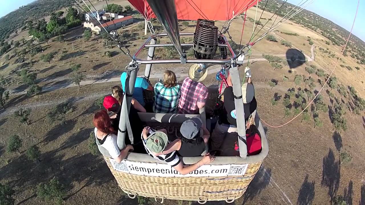 Montar en globo en YouTube