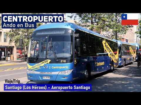 Viaje CENTROPUERTO, bus al Aeropuerto Santiago | King Long XMQ6120C PXTY24