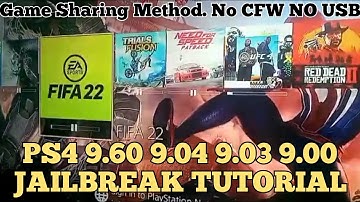 PS4 Jailbreak 9.60 9.04 9.03 9.00 - Full Tutorial - NO USB NO PC - Game Sharing Method - March 2022