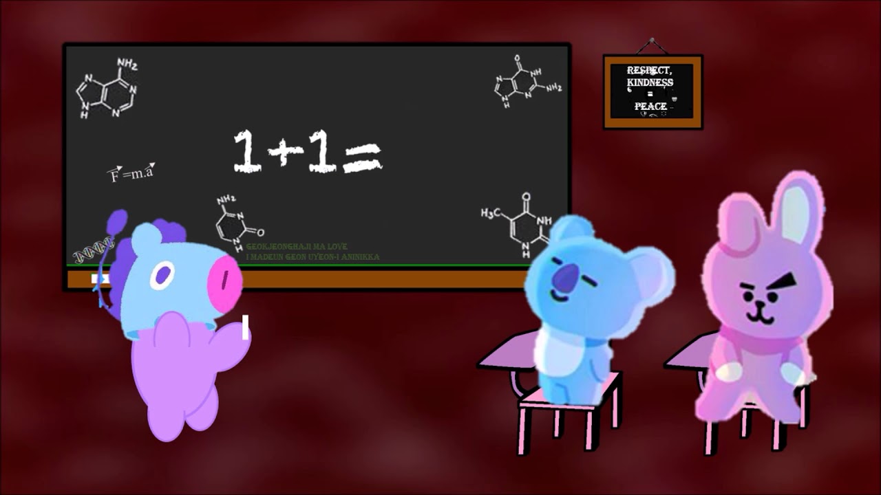 Bt21 Animation Ep2 Maths Test Youtube