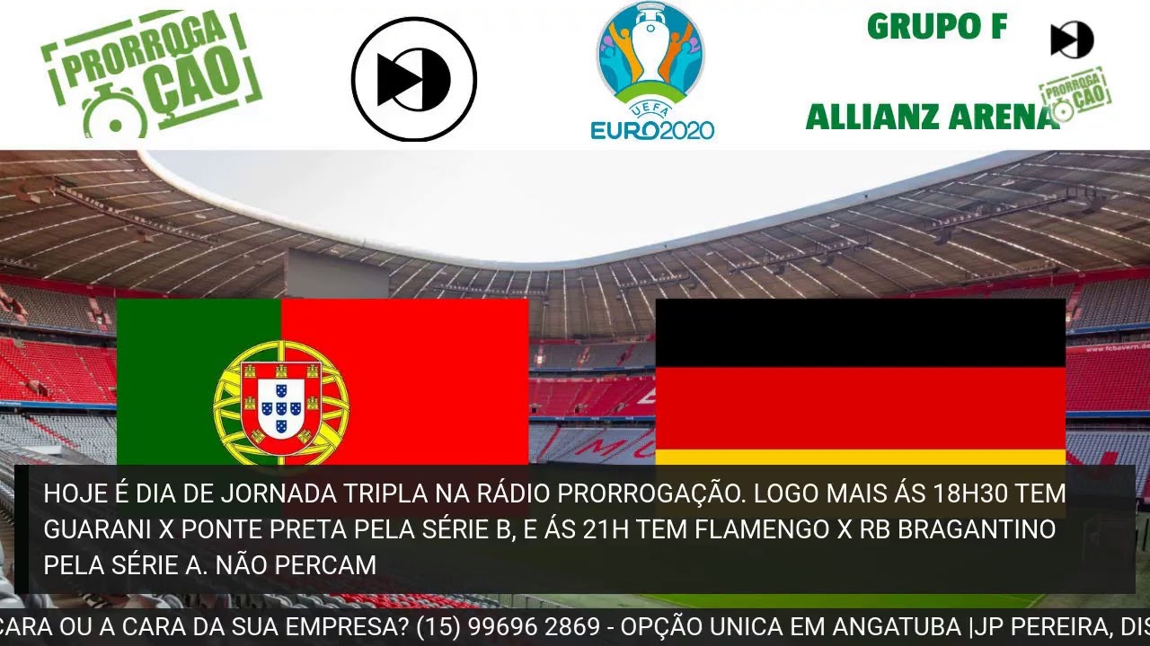 PORTUGAL X ALEMANHA - NARRAÇÃO AO VIVO (EUROCOPA) - YouTube