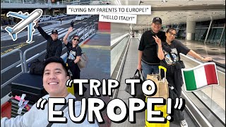 'TREATING MY PARENTS A TRIP TO EUROPE!!' ✈️🌏🇪🇺 HELLO VLOG! 🙌🏻 | Kimpoy Feliciano