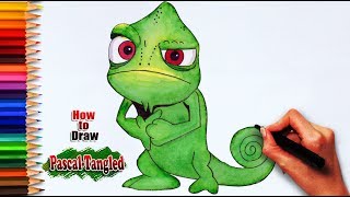 How to draw Pascal Tangled | Easy Drawing tutorials | learning for arts