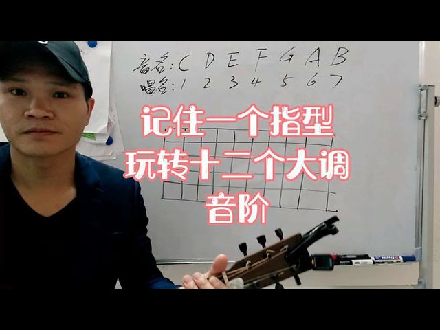 记住一个指型，一分钟就可以弹出十二个大调音阶