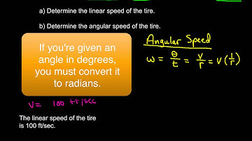5-1 Linear and Angular Speed of a Bike Tire