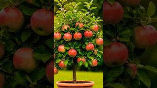 Easy and fast method to propagate and grow Apple🍎 trees! #garden #satisfying #farming #shorts #viral