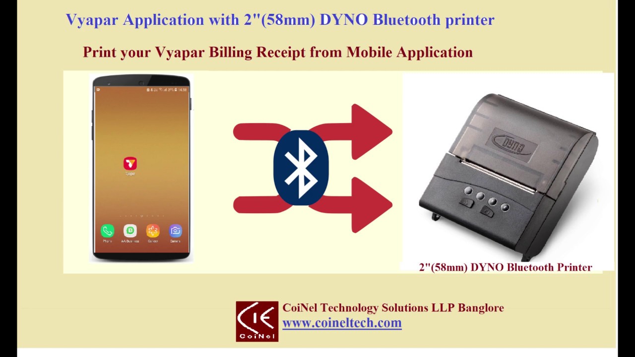 dyno bluetooth thermal printer
