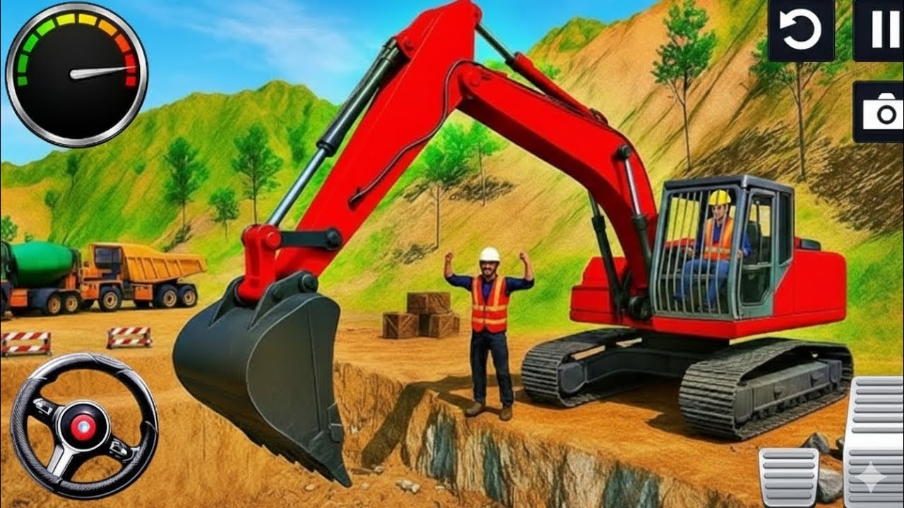 City Road Construction Simulator 3D 🚧 | Heavy Excavator & Truck (Android Gameplay)
