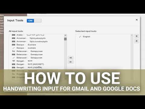 How to Use Handwriting Input for Gmail and Google Docs
