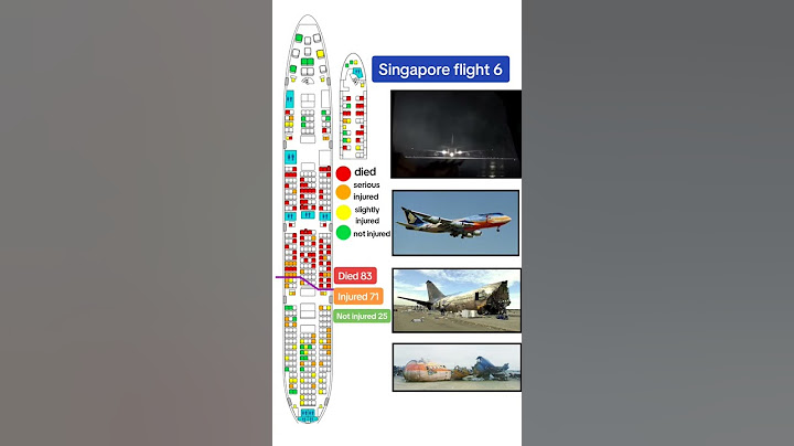 Singapore Airlines flight 6 passenger fatality and injury layout #planecrash #singaporeairlines