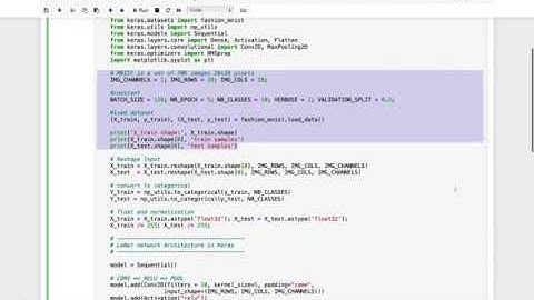 Fashion Image classification fashion mnist using a LaNet Architecture in Python