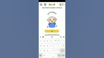 Brain Out Level 13 Count the number of hairs