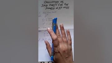Calculation of spin-parity for a nucleus of an Atom