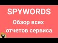 SpyWords Ч.1 Полный обзор всех отчетов сервиса spywords (спайвордс) при анализе конкурентов
