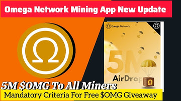 Omega Network Update: Earn From the $5M OMG Giveaway — Just Do These 2 Tasks!