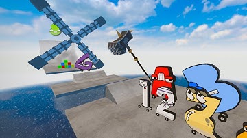 Number Lore & Alphabet Lore VS Death Strip | Teardown