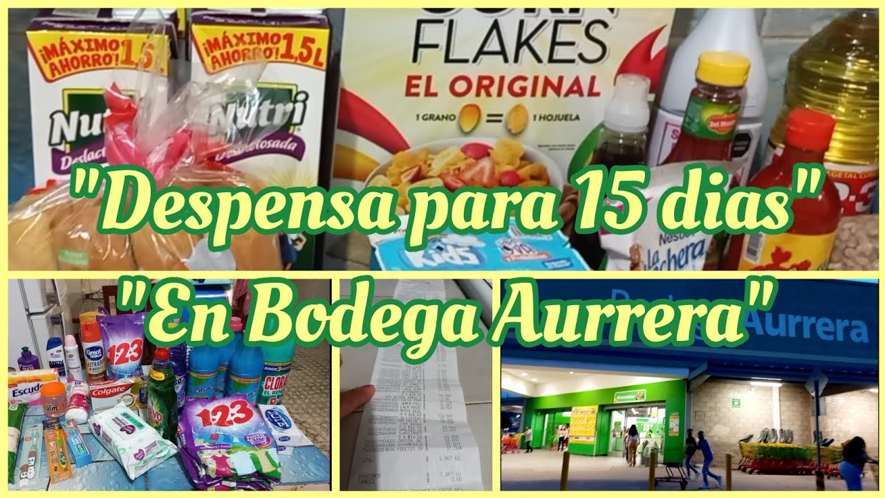Comprando nuestra despensa para 15 dias en Bodega Aurrera + Cuanto gastamos?