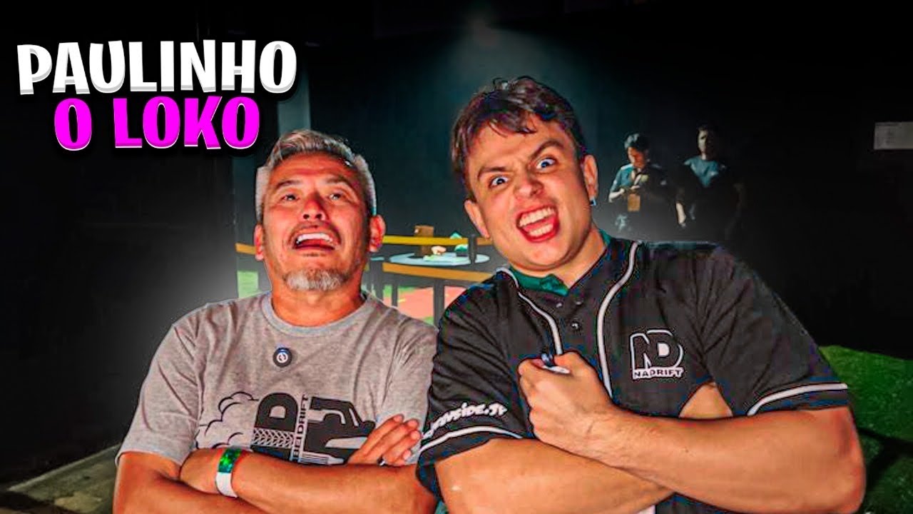 ESSE DIA CHEGOU! CONHECI O PAULINHO LOUCO E ZEREI O GAME feat 