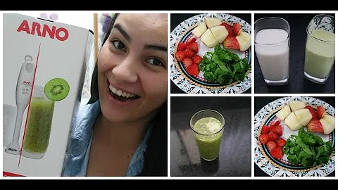 Como fazer suco verde com mixer?