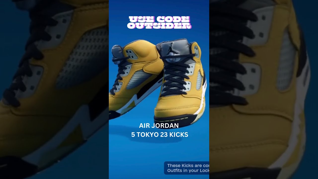 *NEW* AIR JORDAN 5 TOKYO 23 KICKS FORTNITE CHAPTER 6 ITEM SHOP 