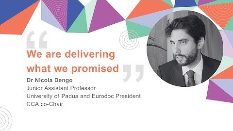 Nicola Dengo over COST CCA voor de loopbaanontwikkeling van jonge onderzoekers