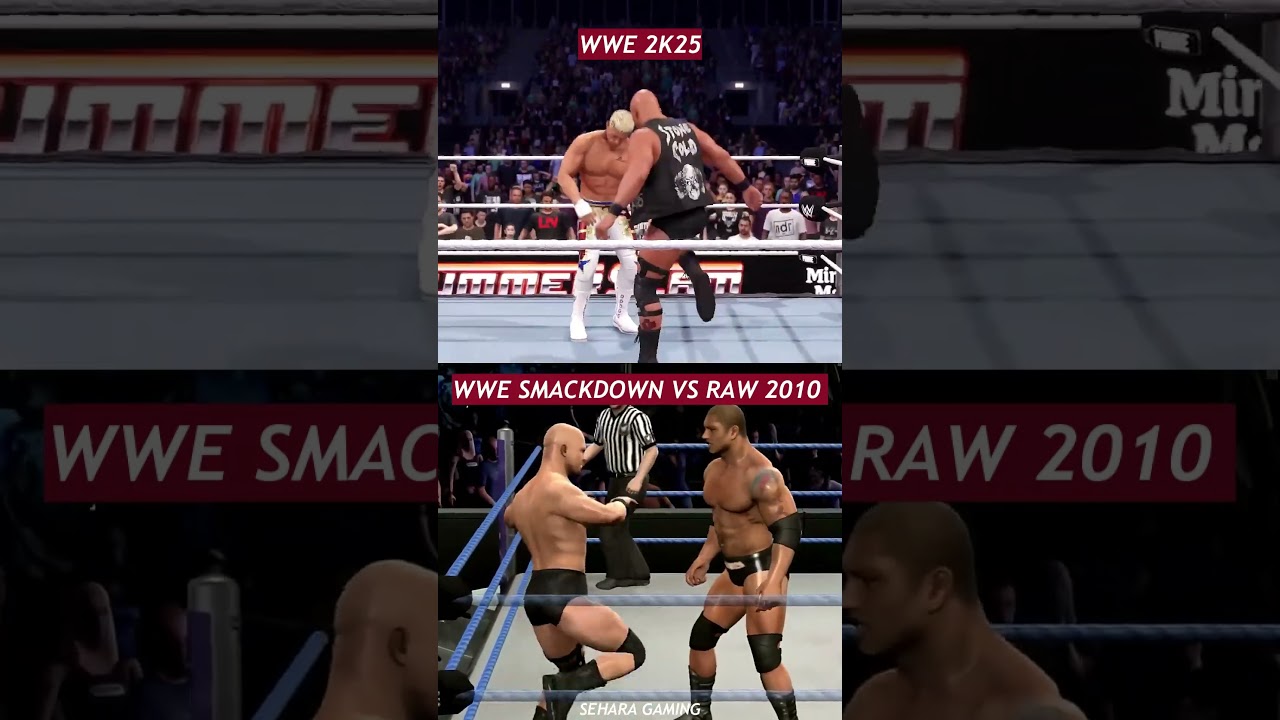 Stone Cold Stunner – WWE 2K25 vs WWE SmackDown vs Raw 2010 💥 Then vs Now!