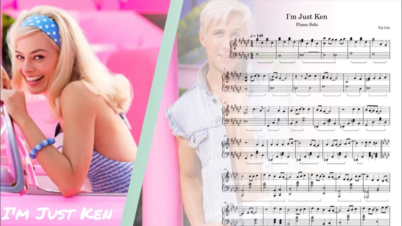 I'm Just Ken – Ryan Gosling Sheet music for Piano (Solo)