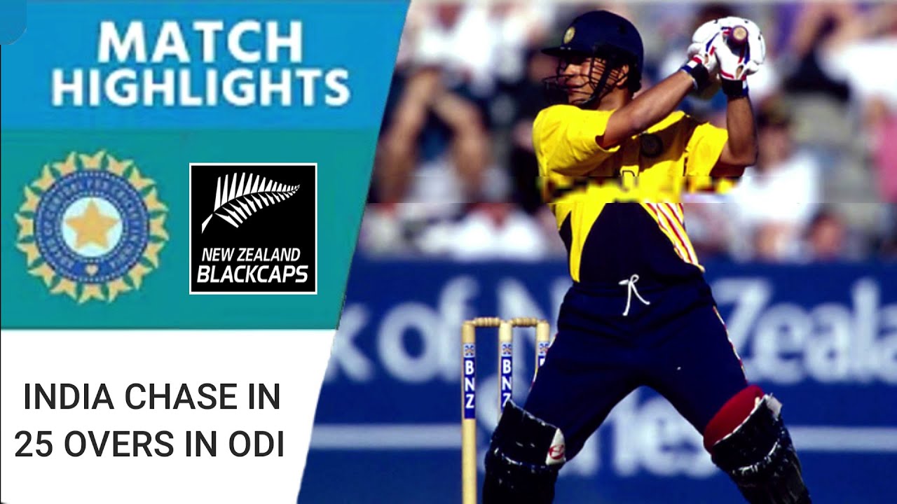 Доминирующая погоня Индии за 25 оверов в однодневном матче | Индия против Новой Зеландии | Лучшие...