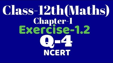 Class 12 maths Ex1.2 Q4 Injective Surjective Relations & Functions, chapter 1,, NCERT, VKS Maths XII