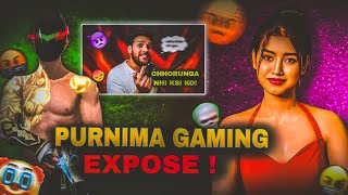 🗣️PURNIMA GAMING MAFI NHI MANGEGI 😤🤬 BINZAID  FULL EXPOSE‼️😤 #freefiremax