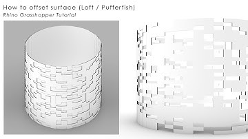 How to offset surfaces in separated parts in Rhino Grasshopper