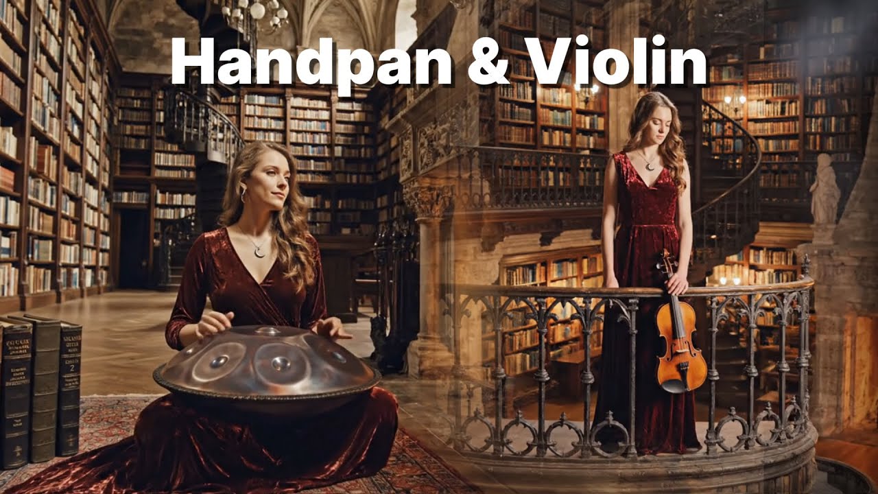 📚 The Midnight Library: Handpan & Violin for Deep Study & Relaxation