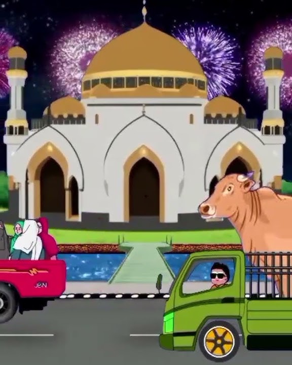 Gema Takbir Dj | Takbiran Keliling Meriah 2025 #animasitakbiran #fyp #animation